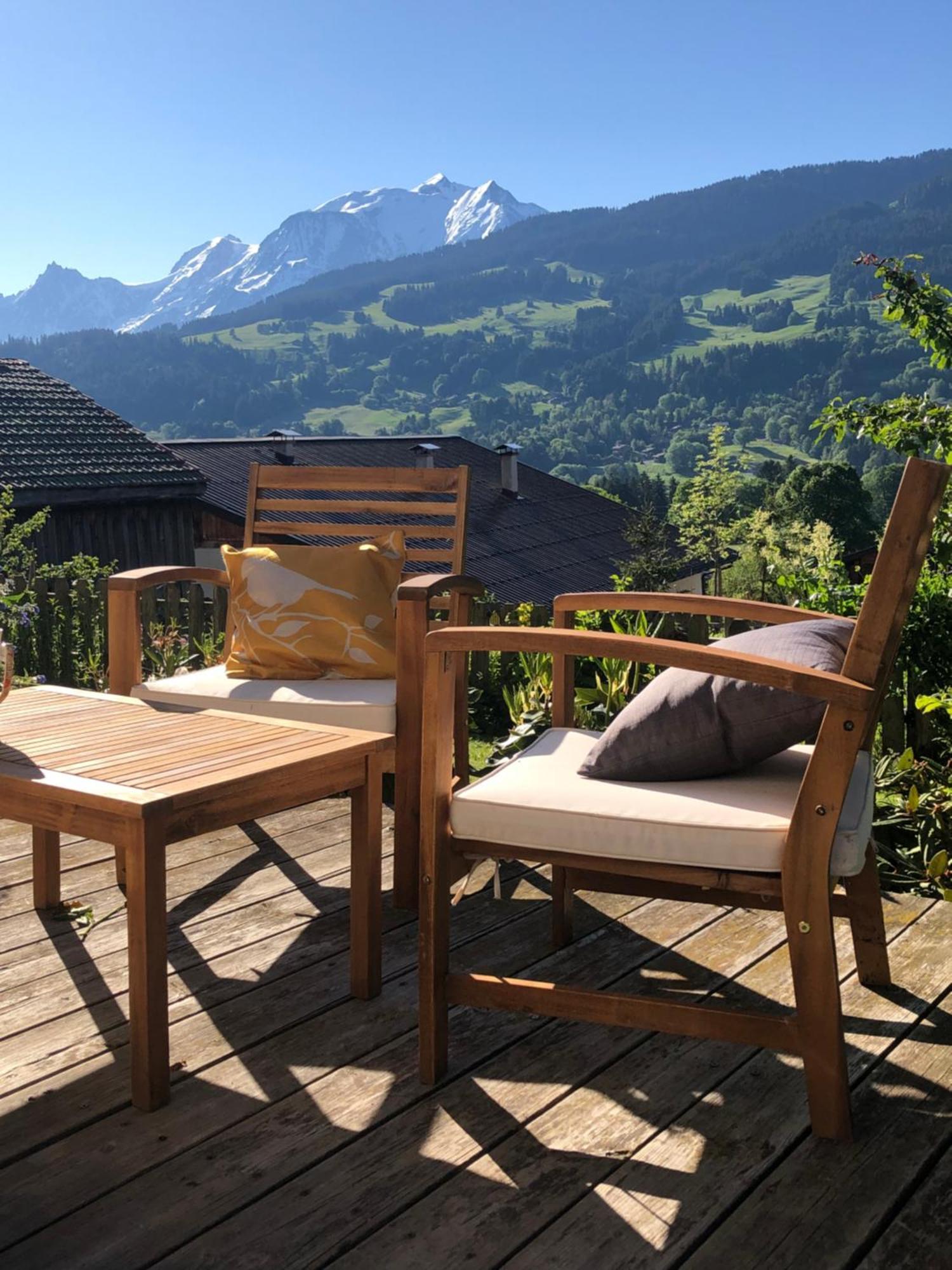 Chalet A Megeve-Vauvray - Grands Appartements , Vue Mont Blanc Demi-Quartier Exterior photo